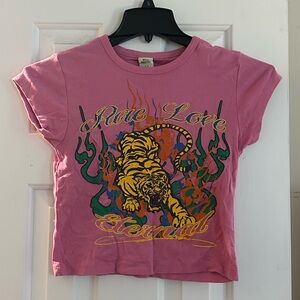Urban Outfitters Pink Tiger Graphic Kids Tee